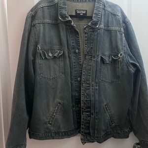 Vintage Polo by Ralph Lauren Men's Black Denim Jacket